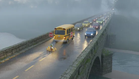 Beep the School Bus and the Duck Parade