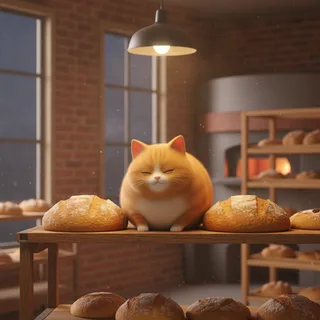 Cats at Bakery Window