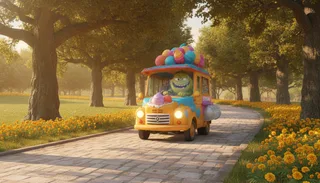 Dex the Ice Cream Truck and the Fallen Branch