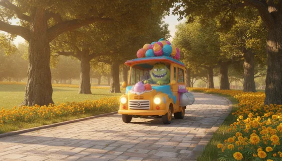 Dex the Ice Cream Truck and the Fallen Branch