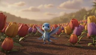 Ori the Little Dinosaur and the Sleeping Flowers