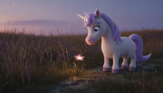 Nell the Unicorn Finds One Last Flower for Baby Bo