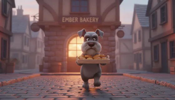 Pax the Delivery Dog and the Mouse in the Dark