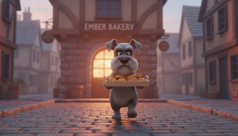 Pax the Delivery Dog and the Mouse in the Dark