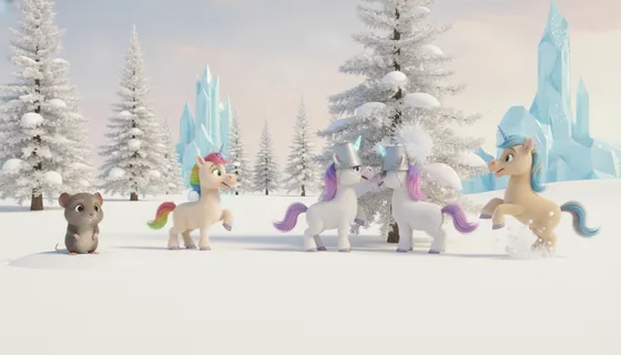 Fern the Unicorn and the Perfect Snowball