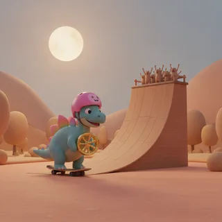 Stella's Moonlit Skate Adventure