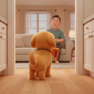 Dog Pizza Slice Share